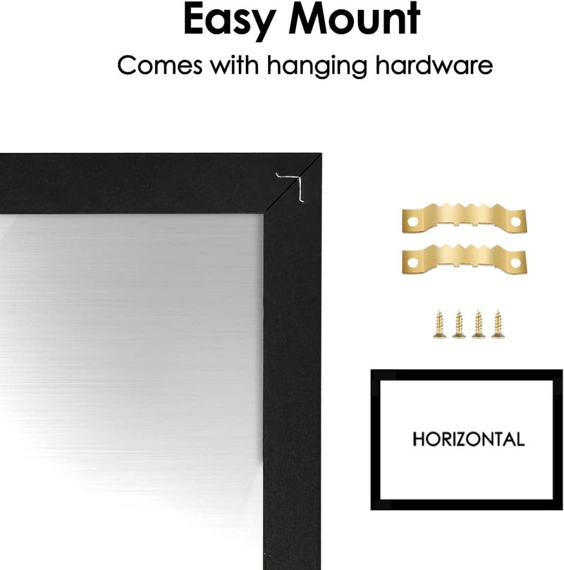 TORASO Calendar Chalkboard,Small Magnetic Surface Black Wood Frame Chalk Board for Planning,10.6 x 14.6 inches,School Timetable Memo, Hanging Board for Office, School and Home(YLHB-BK-2737) - Image 4